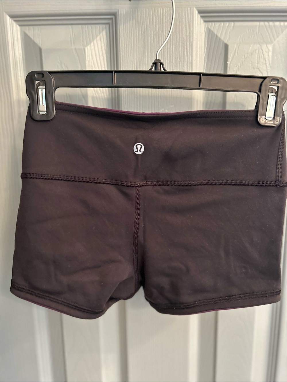 lululemon athletica Black Shorts with Purple Lining - Picture 2 of 4